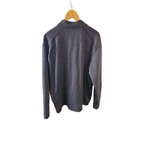 Pebble Beach men's performance golf 1/4 zip pullover, grey heather size Large - Picture 3 of 8